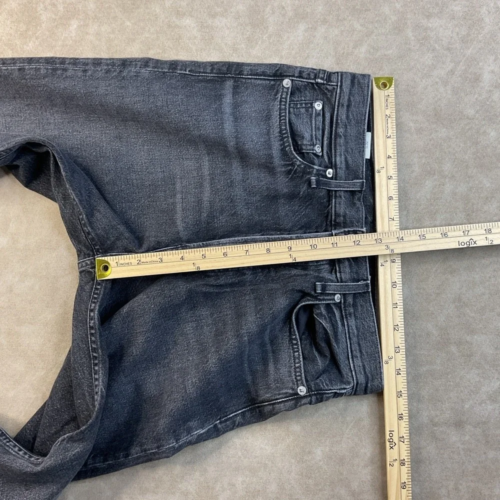 Rag & Bone Jeans 90s High Rise Straight Button Fly Kali Washed Black Women Sz 27
